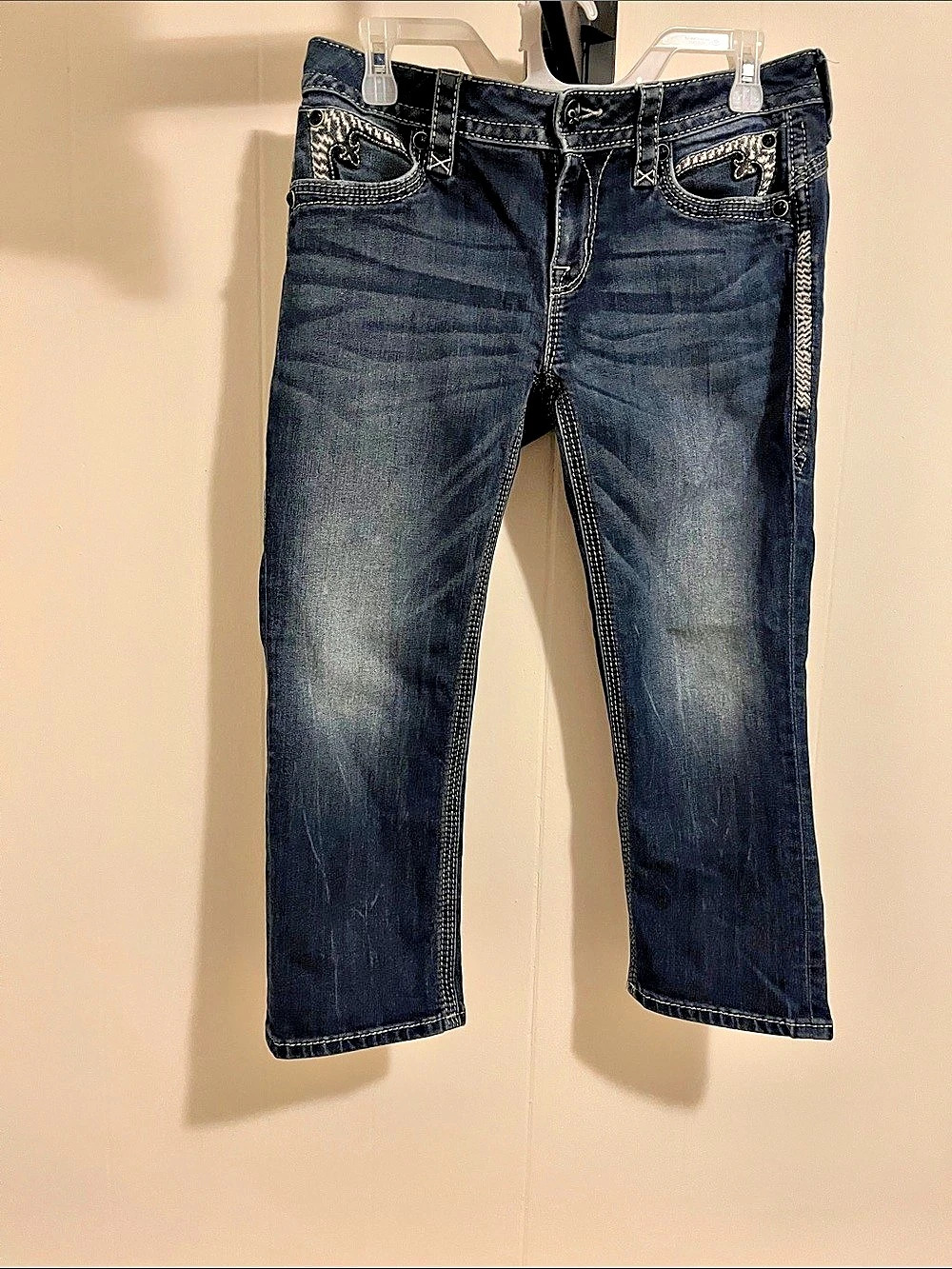 Rock Revival Capri womens Size 29 Blue Jeans